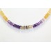 Beautiful Single Line Natural semi precious beads stones necklace P 304